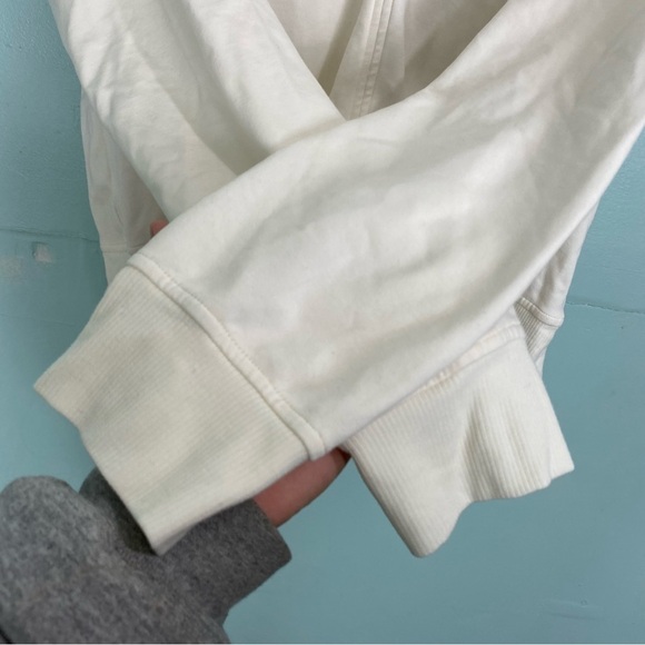 Athleta Eastbound‎ Sweatshirt Ivory Creme Sz XL Sweater 986965 - Picture 3 of 8